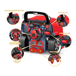 اسباب بازی موتور خودرو Motor Car Engine مدل کاپوت ماشین آتش نشانی Repair Fire Fighter Set_اسباب بازی